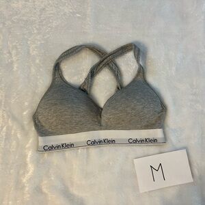 Calvin Klein Heather Gray Bralette